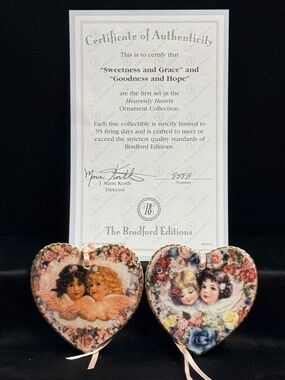 THE BRADFORD EDITIONS “Sweetness and Grace” and “Goodness and Hope” Ornaments